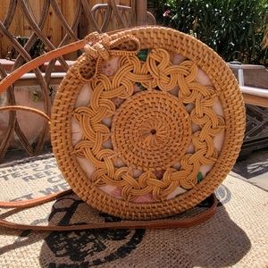 Rattan woven bag